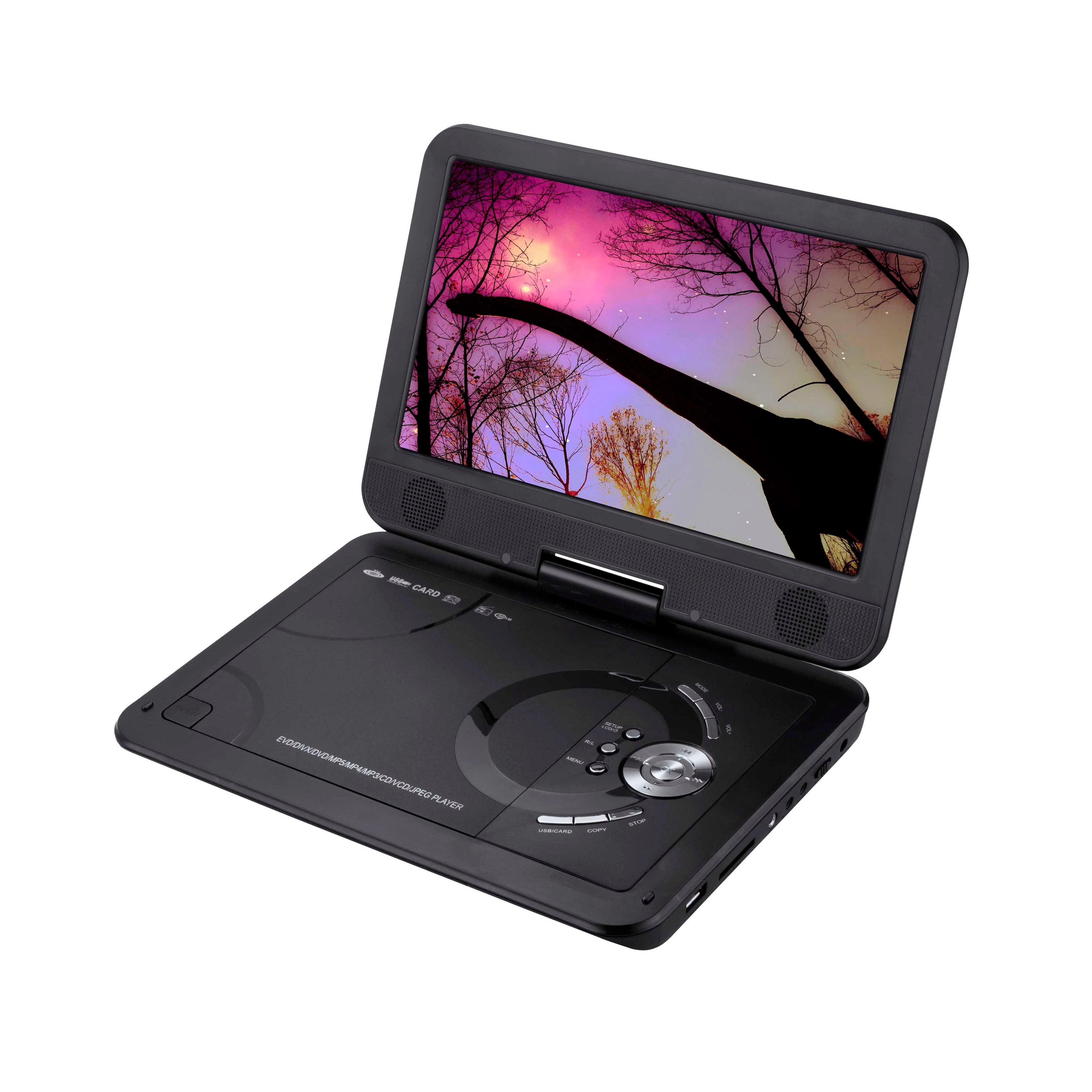 Ultimate Portable DVD Player: 270° Swivel & Rechargeable – Enjoy Anywhere!